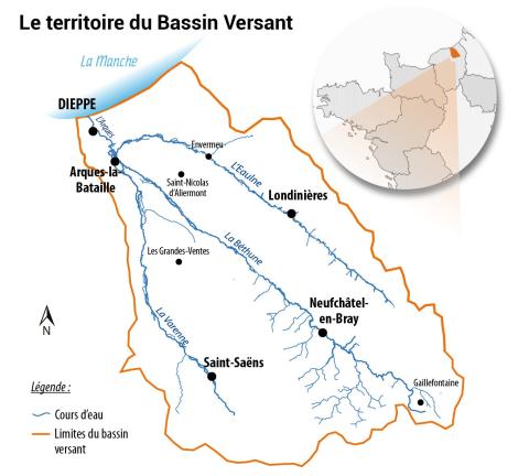 Carte du territoire Bassin Versant