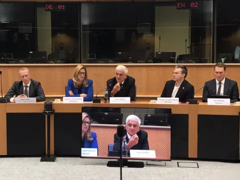 Morin au Parlement européen